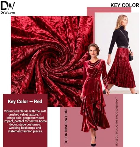 Velvet Fabric, Solid, for Sofa Throws & Curtains, 57 in Wide