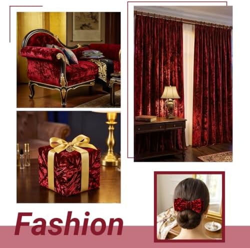 Velvet Fabric, Solid, for Sofa Throws & Curtains, 57 in Wide