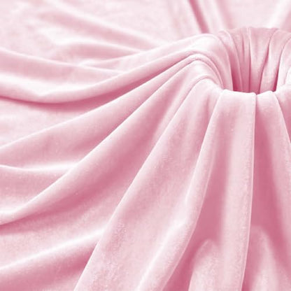 Velvet Fabric, Solid, for Sofa Throws & Curtains, 59 in Wide - Pink