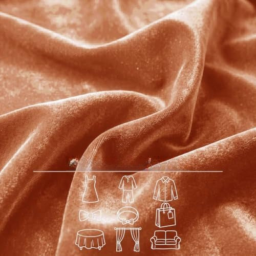 Velvet Fabric, Solid, for Sofa Throws & Curtains, 59 in Wide