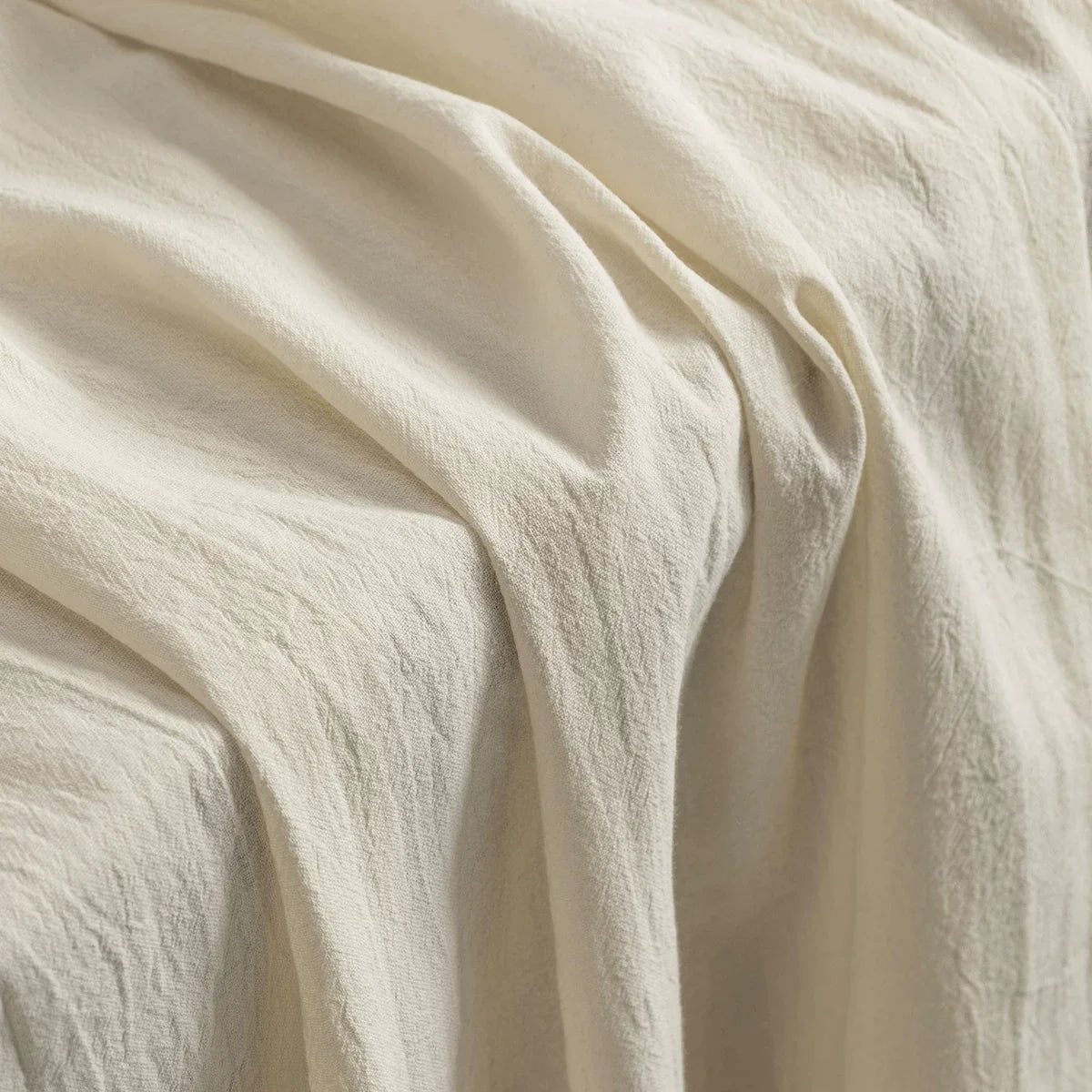 Washed Cotton Linen-Look Fabric, for Hanfu, 54 in Wide - Apricot