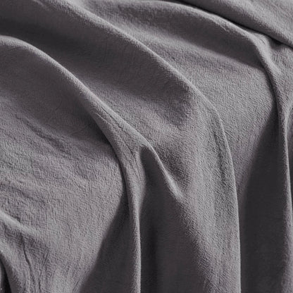 Washed Cotton Linen-Look Fabric, for Hanfu, 54 in Wide - Grey