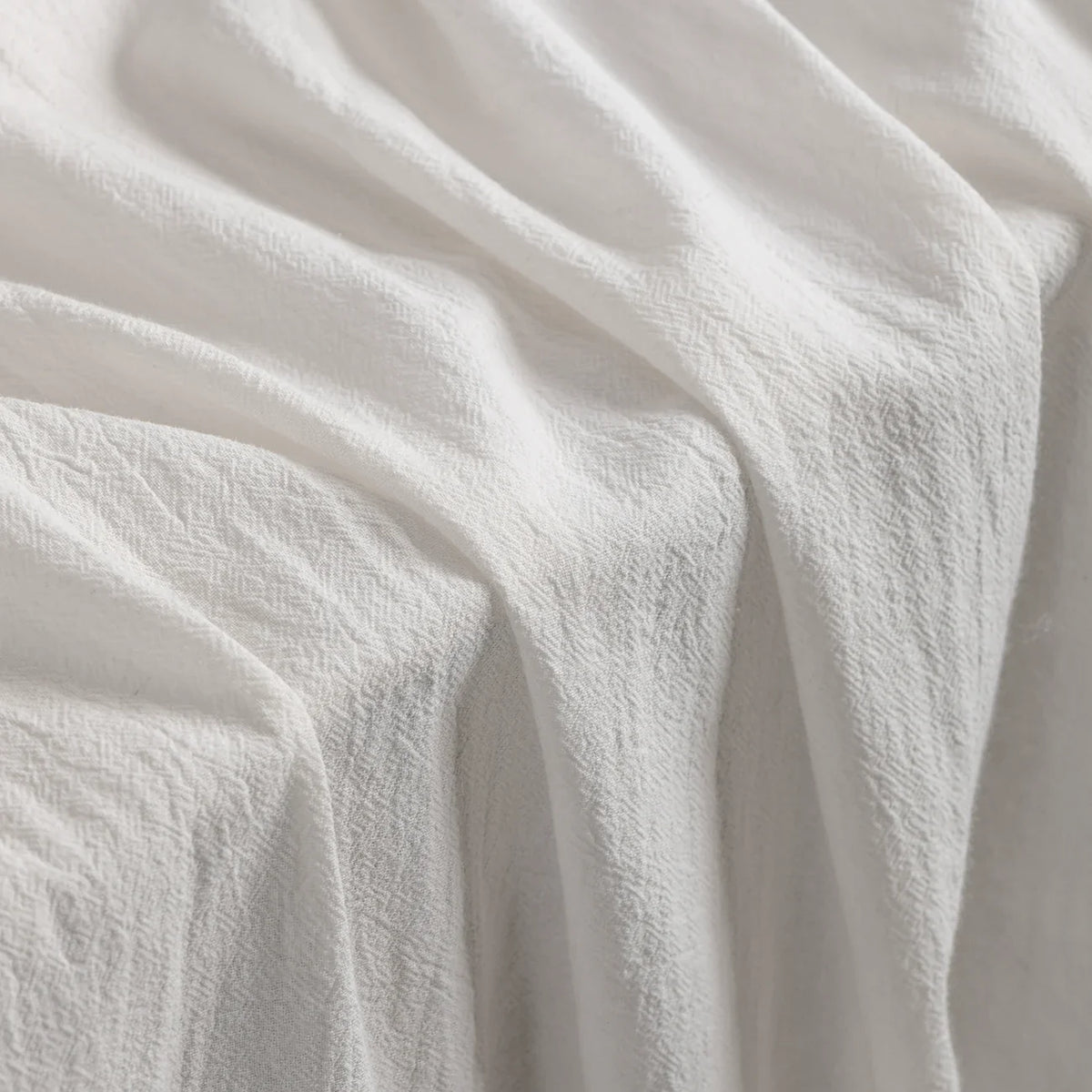 Washed Cotton Linen-Look Fabric, for Hanfu, 54 in Wide - Natural White