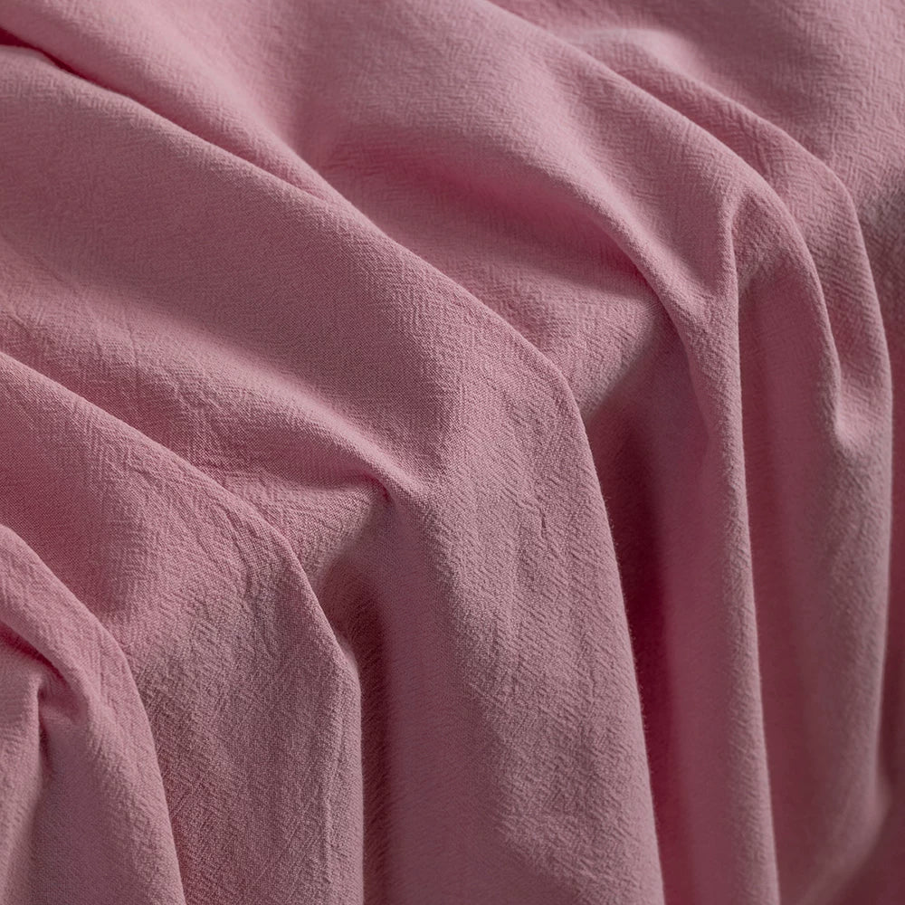Washed Cotton Linen-Look Fabric, for Hanfu, 54 in Wide - Pink