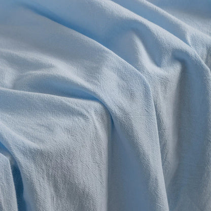 Washed Cotton Linen-Look Fabric, for Hanfu, 54 in Wide - Sky Blue