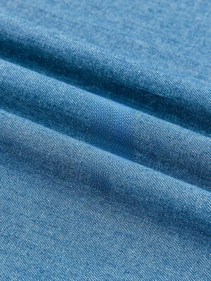 Washed Denim Fabric, Cotton Twill, for Jackets, Shirts, Skirts & DIY