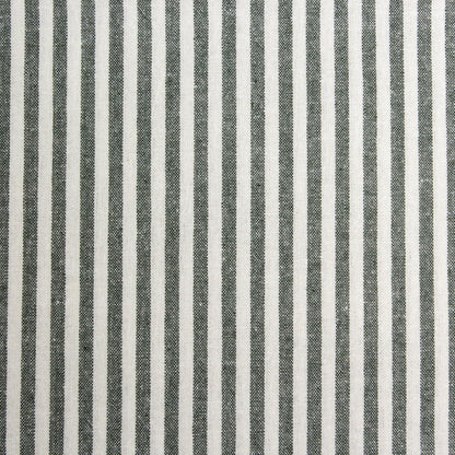 Washed Stripe Woven Cotton Fabric, Fine Stripes for Shirts & Crafts - Forest Green 16