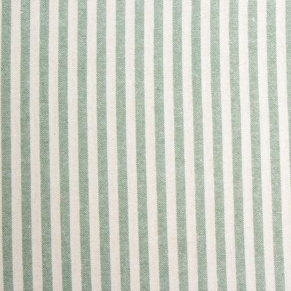 Washed Stripe Woven Cotton Fabric, Fine Stripes for Shirts & Crafts - Aqua Green 3