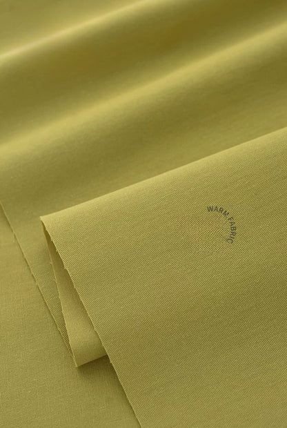 Washed Twill Poplin Fabric, Solid, for Shirts, Dresses & Blouses - Autumn Green