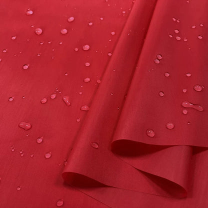 Waterproof Fabric, 150cm Polyester for Umbrellas, Tents & Curtains - Red