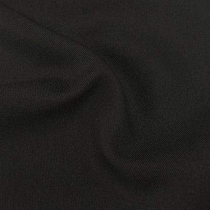 Uniform Fabric, Wool-Like Polyester for Workwear & Apparel - Black